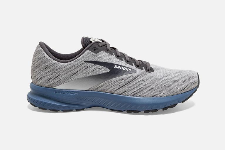 Brooks Launch 7 Men's Road Running Shoes - Grey (82396-AYVW)